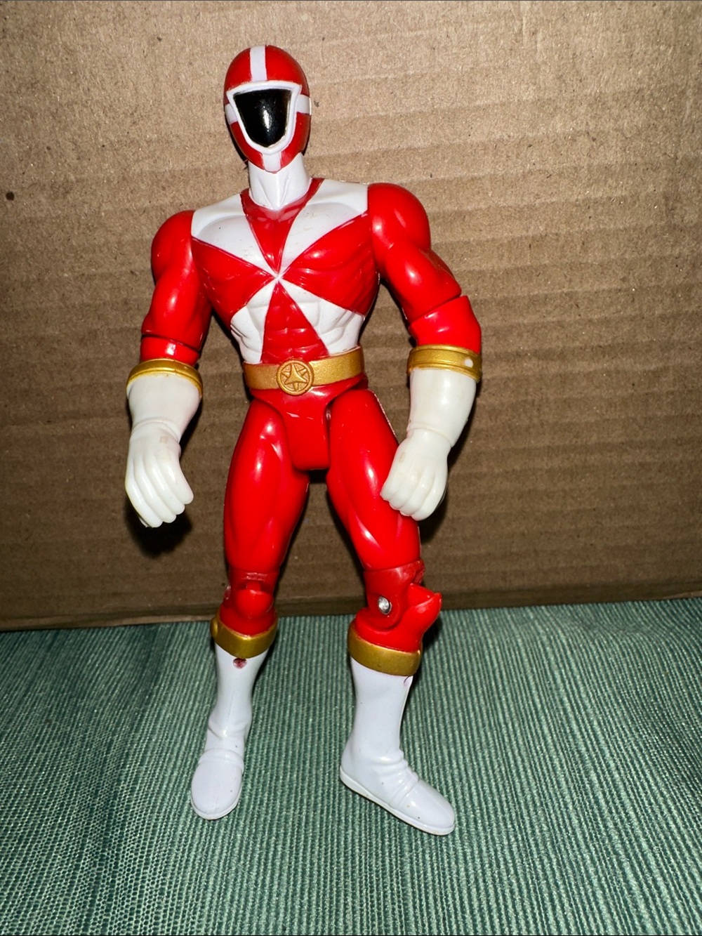 Vintage Bandai Red Power Ranger action figure (1999)